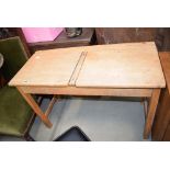 Beech 2 seater school desk