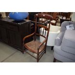 5097 - Oak bergere hall chair
