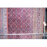 9 Red floral Iranian carpet