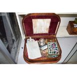 Cutlery box with bottle openers, ornamental figures and trinket boxes