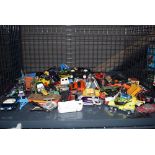 Cage containing a quantity of die cast cars