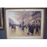 Framed and glazed Parisian print