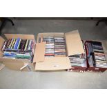 4 boxes containing CD's