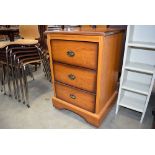 Reproduction mahogany 3 drawer cabinet