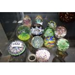 Collection of paperweights