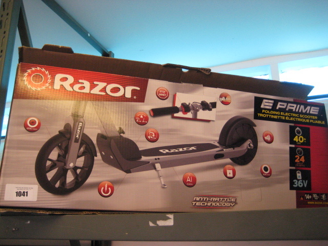 Boxed Razor E-Prime scooter