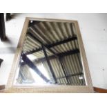 Large decorative framed bevelled mirror