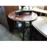 (2051) Bent bamboo base circular table