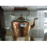 Copper and brass kettle