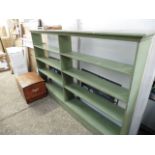 Painted side by side bookcase