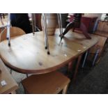 Pine drop leaf gate leg table