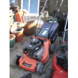 Sovereign petrol powered lawn mower with grass box