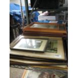 Quantity of framed pictures and prints