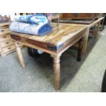 African hardwood rustic dining table