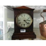 Wehrle & Sons of Newmarket, Cambridge wooden cased mantle clock
