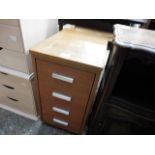 (2274) Teak 4 drawer storage unit