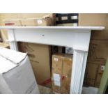 (2489) White painted fire surround