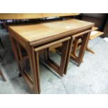 Teak nest of mid century tables