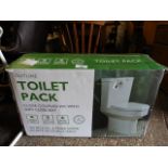 Tavistock toilet pack for close coupled toilet and seat