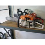 Petrol powered chainsaw