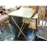 Gold painted folding table