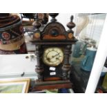 Fattorini & Sons of Bradford wooden cased mantle clock