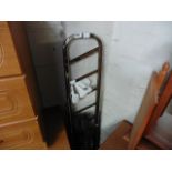 (2145) Chrome and metal dismantled shoe rack