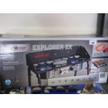 Boxed Camp Chef Explorer 2 burner stove