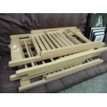 4 beech folding chairs