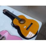 Herald HL44 acoustic guitar with case