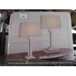 Boxed set of 2 table lamps