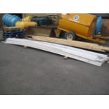 Large quantity of white large MDF planks