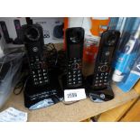 BT Premium triple cordless phone set