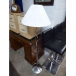 Chrome floor standing light