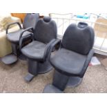 (2254) 3 adjustable barbers chairs