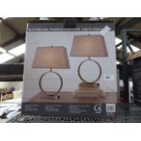 Boxed set of 2 table lamps