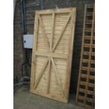 Large wooden garden gate