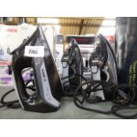 3 assorted Bosch steam irons