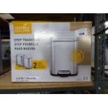 2 Eco Living step trash cans in box