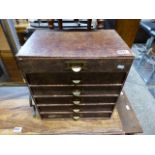 Patterned multi drawer chest