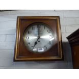 Wooden cased wall clock by Ellis of Potton