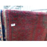 Red ground rug