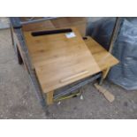 Adjustable tilt childs table