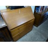 Mid century teak writing bureau