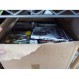 Large box of DVDs