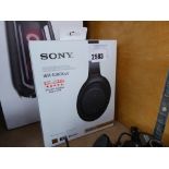 Sony WH1000XM3 wireless noise cancelling headphones in box