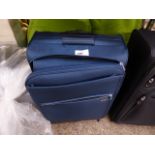 Antler blue 3 suitcase set on wheels