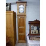 (2118) Wooden cased grandfather clock by Bonsoir Blanchin Jeune