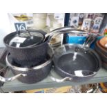 5 Rock saucepans and frying pans