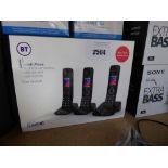 BT Premium triple phone set in box